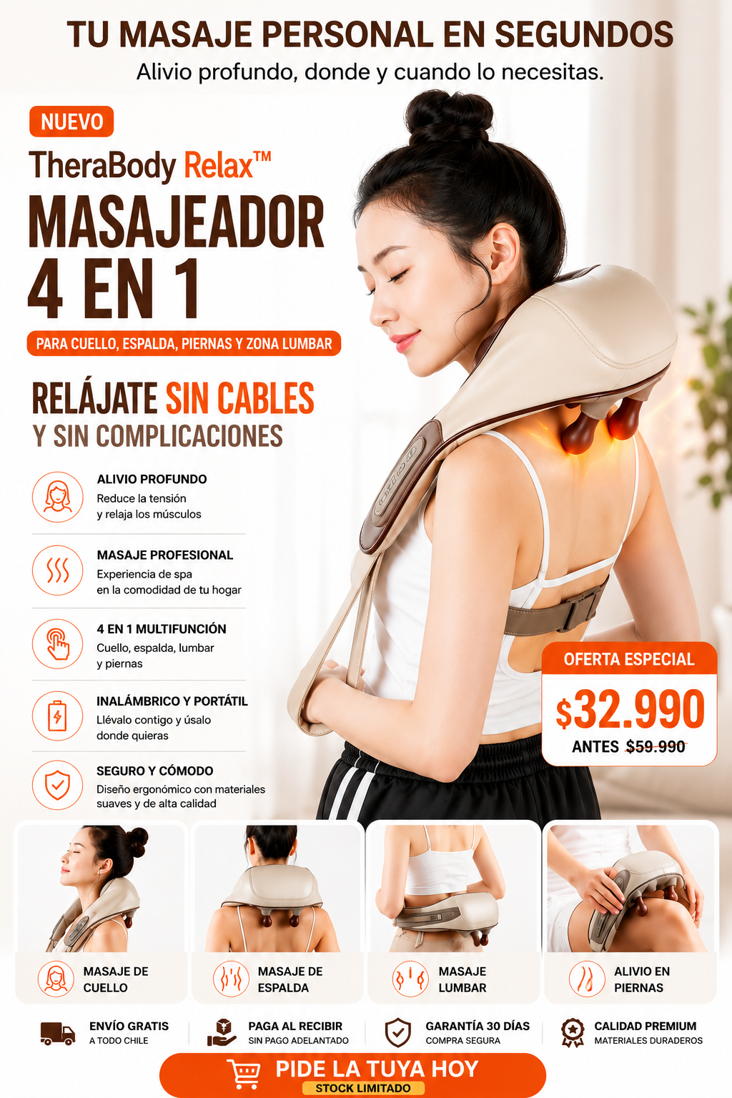 TheraBody Relax™ | Masajeador 4 en 1
