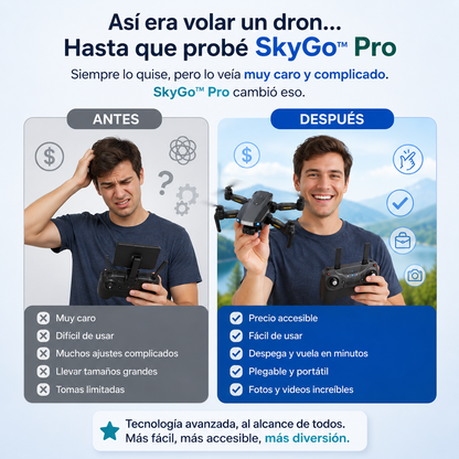 SkyGo™ Pro | Dron inteligente con cámara HD
