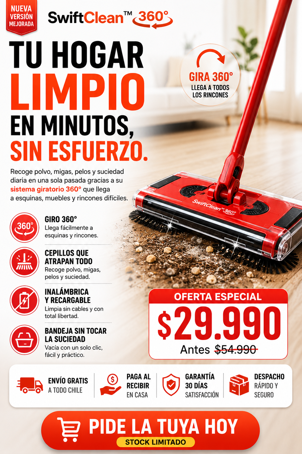 SwiftClean™ 360°