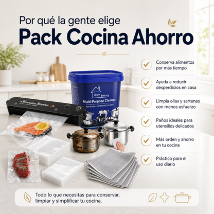 Pack Cocina Ahorro | Conserva más y limpia mejor