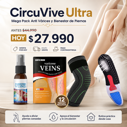 CircuVive Ultra | Mega Pack Anti Várices y Soporte para Piernas