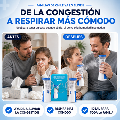 AeroCare™ Nebulizador Portátil 2x1 — Respira Cómodo en Cualquier Lugar