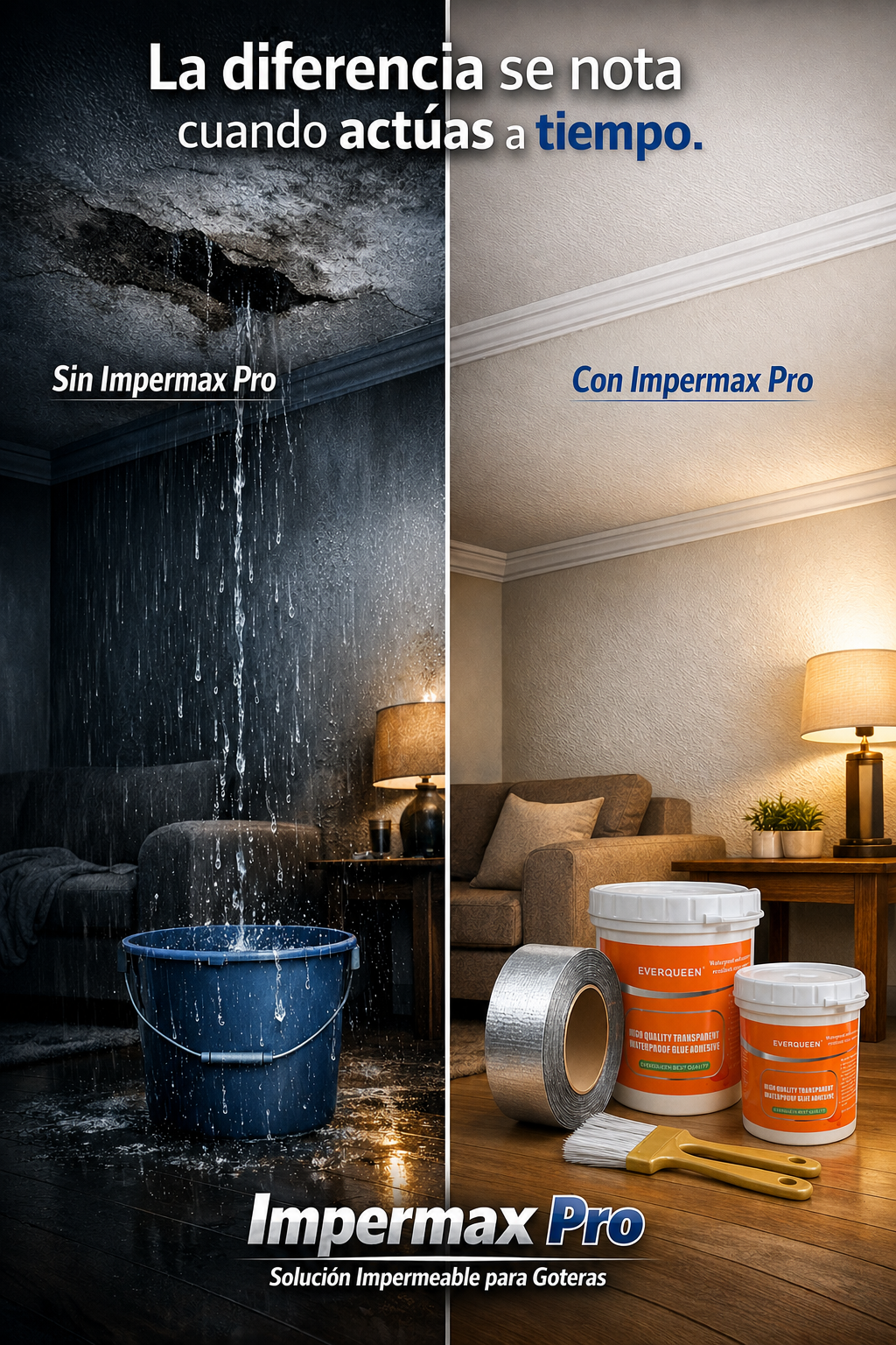 Impermax Pro | Solución Impermeable para Goteras XL