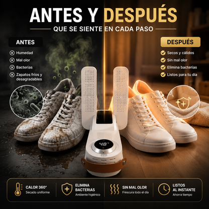 DryStep Pro | Secador de Zapatos + 10 Parches de Regalo